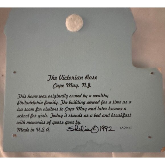 Product Title: Handcrafted Wooden Victorian Rose Cape May NJ Wall Art By Shelia - Picture 2 of 4